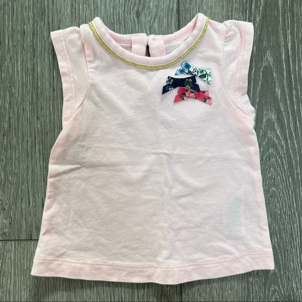CARTERS SHORT SLEEVE T SHIRT PINK 3MO